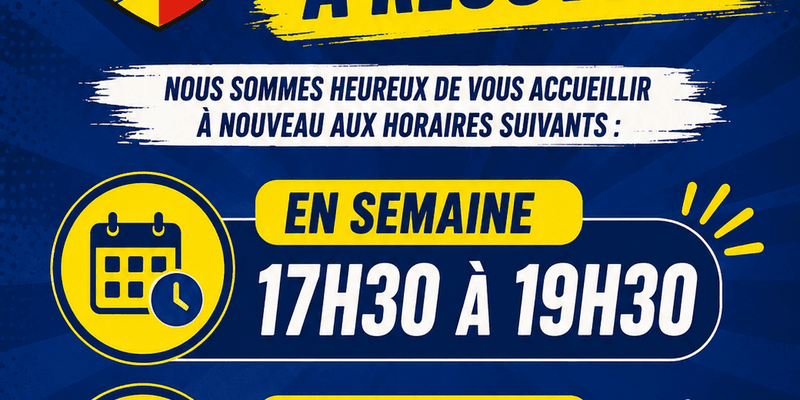 Réouverture des PERMANENCES