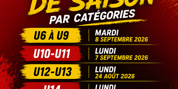 📣 C'est l'heure de chausser les crampons ! ⚽