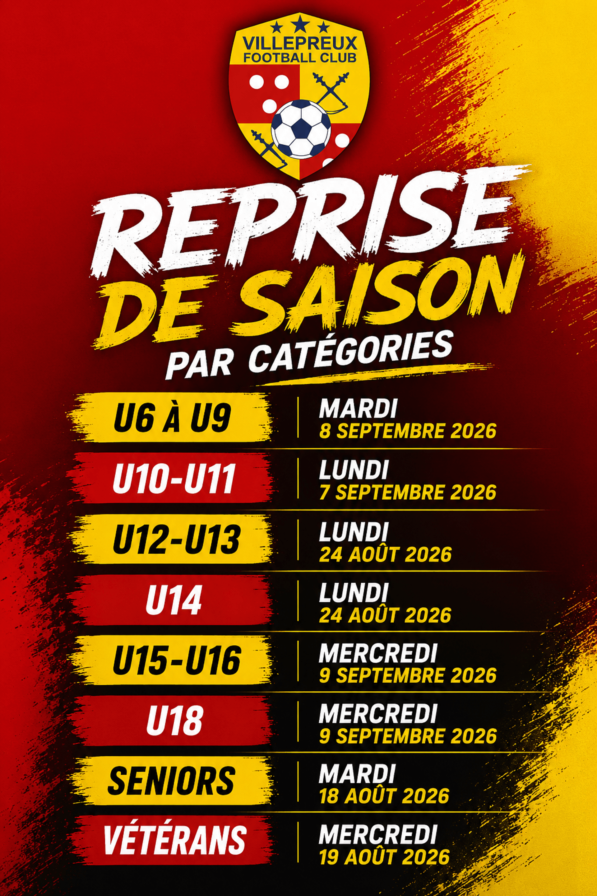 📣 C'est l'heure de chausser les crampons ! ⚽