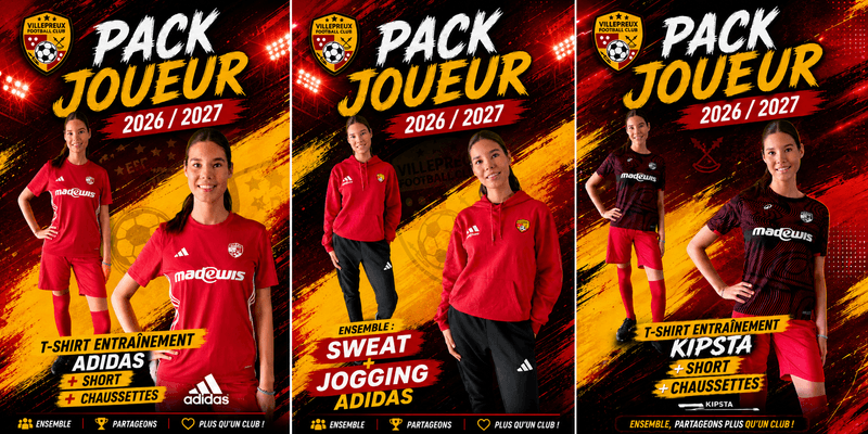 🔴🟡 PACK JOUEUR 2026/2027 ⚫