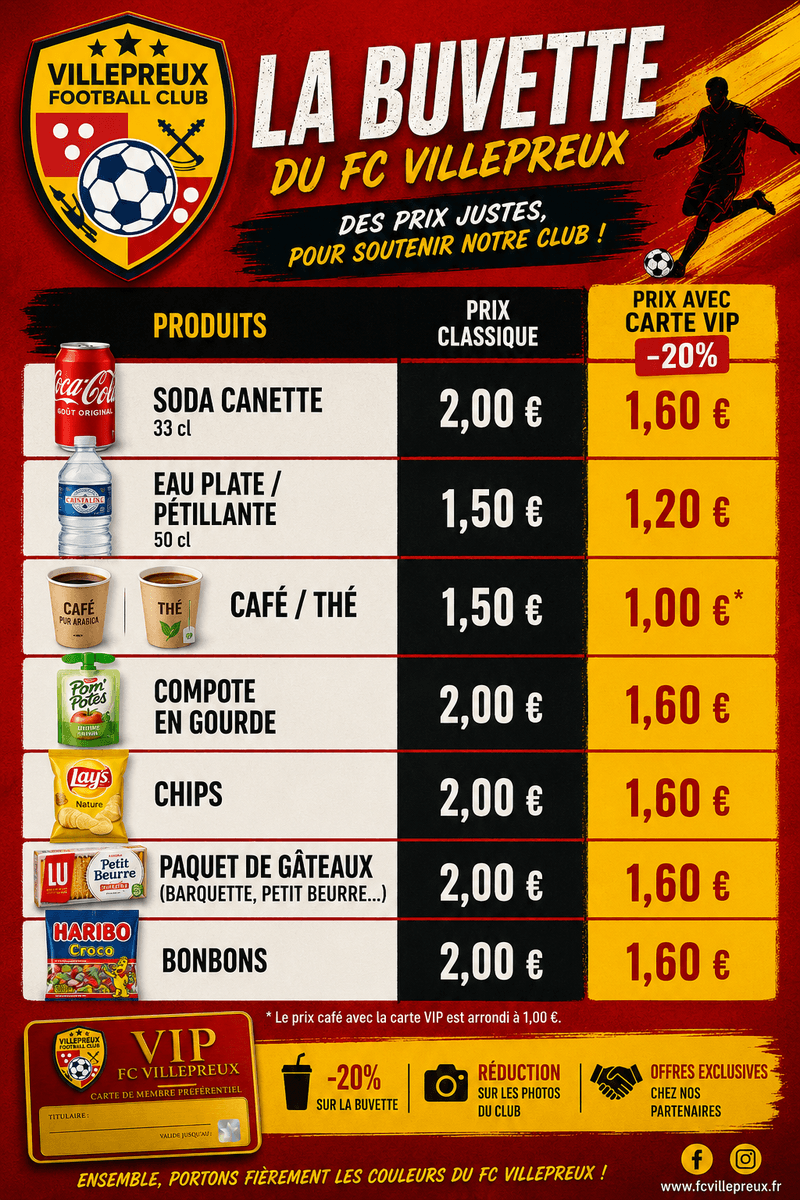 La buvette du club
