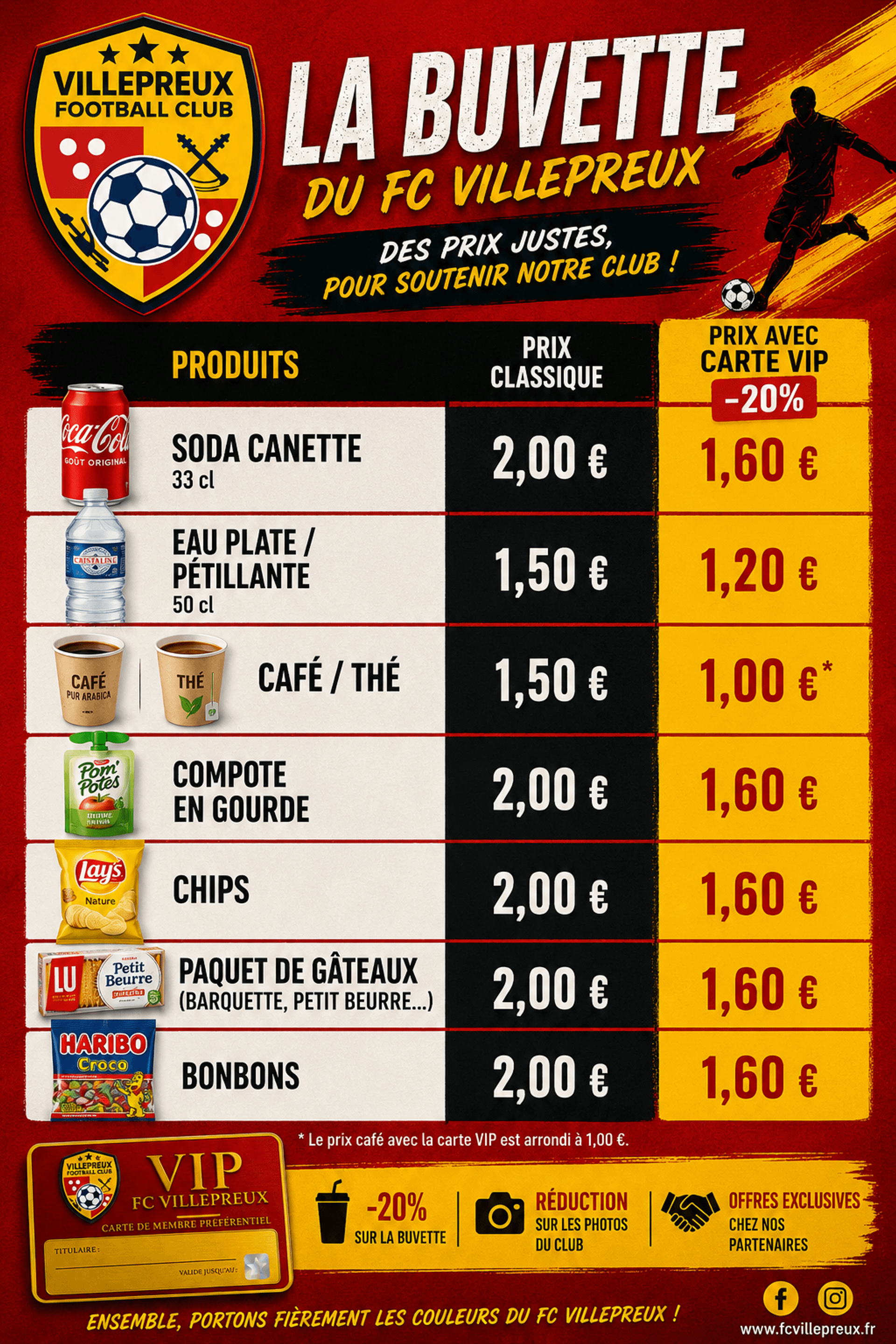 La buvette du club